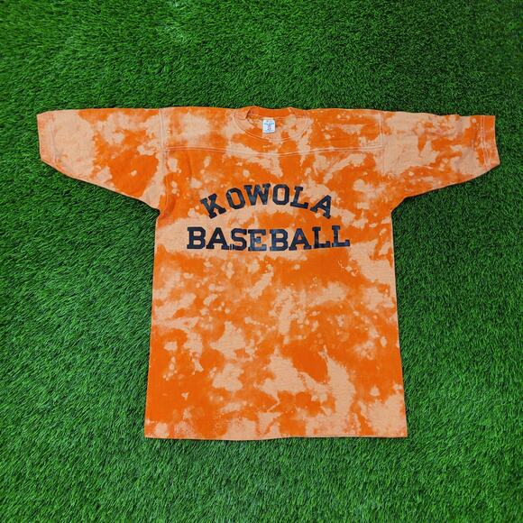 Vintage 80s Kowola Baseball Shirt Medium 20x28 Bleached USA - Picture 1 of 16